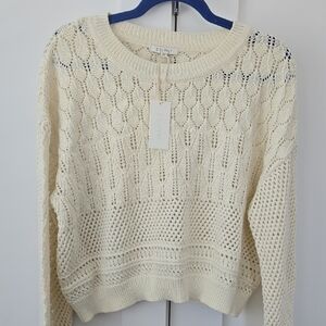Z Supply Crochet Cropped Sweater